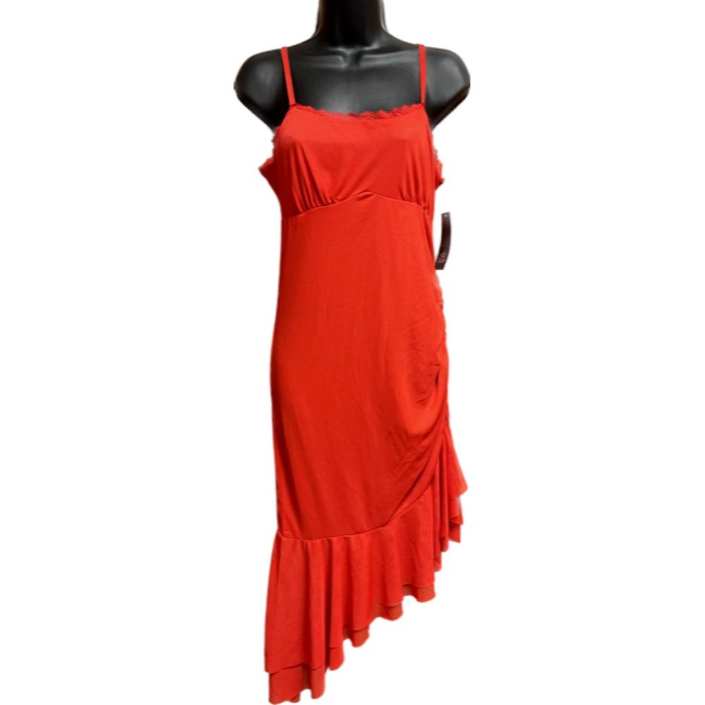 Women's Sleeveless Midi Mesh Dress - Wild Fable™ RED Size MEDIUM New with tag!